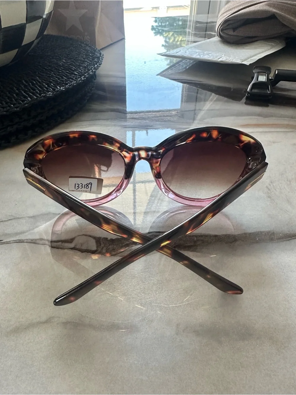 Tortoise Pink Oversized Round Sunglasses – New With Tags